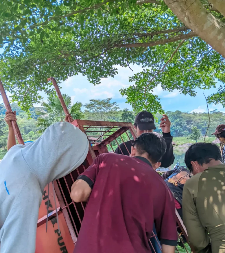 Dokumentasi giat penanaman bersama calon anggota wapala XX